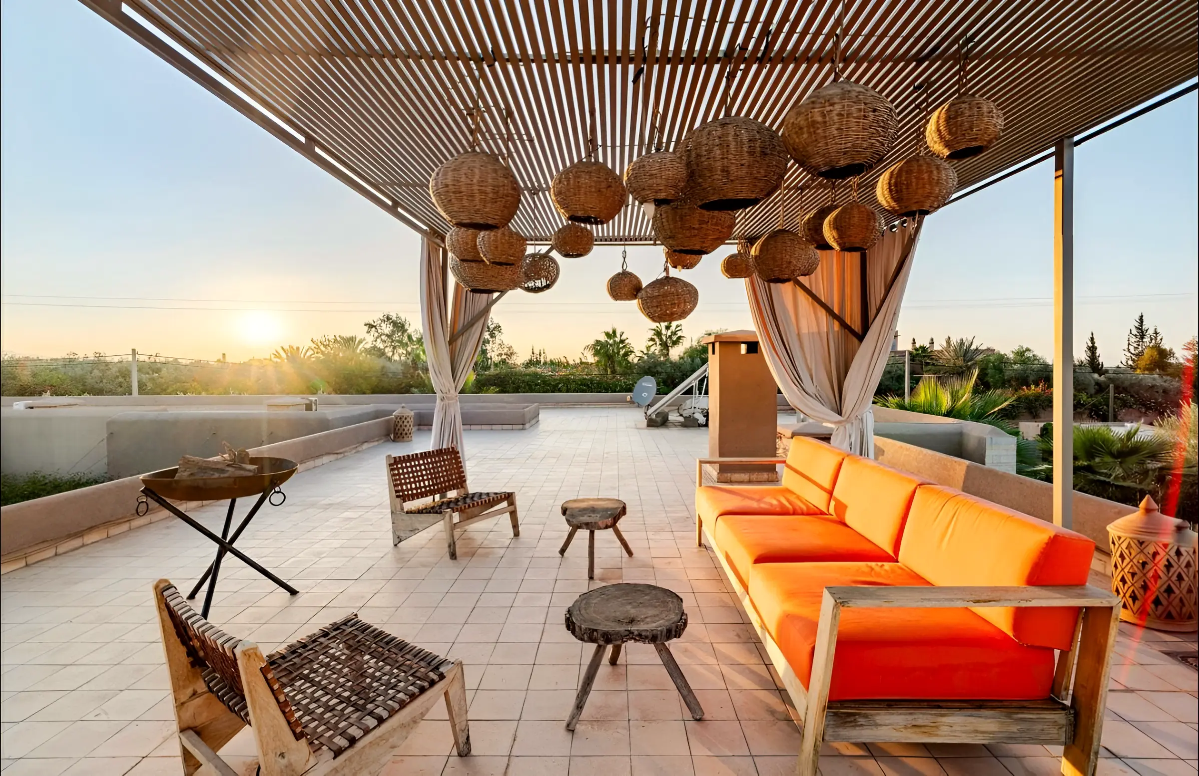 Le toit-terrasse, Villa Ma Mounia